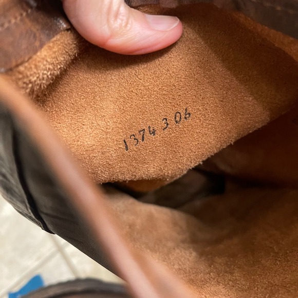 FRYE Women's Tall Veronica  Boots Brown Distressed Leather Buckle Moto Size 5.5 - Picture 7 of 13